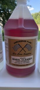 Checkered Flag Non-Acid Wheel Cleaner by D&M Supply used at Wet Willy's Detailing Smyrna TN