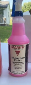 Mark V Showroom Finish Instant Detailer & Clay Lubricant by D&M Supply used at Wet Willy's Detailing Smyrna TN