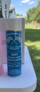 Checkered Flag Best “Clear View” Glass Cleaner by D&M Supply used at Wet Willy's Detailing Smyrna TN